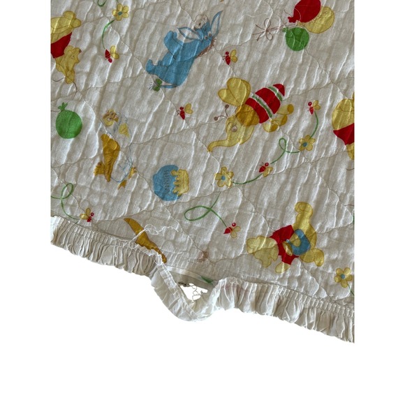 VTG 1964 Sears Pooh Collection Quilted Baby Blanket MCMXLIV Disney Kidcore MCM - Picture 3 of 14
